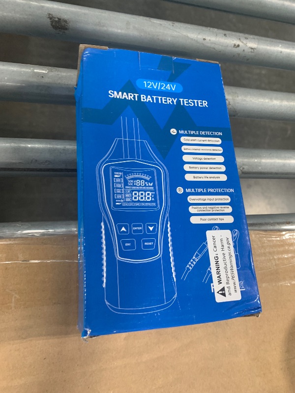 Photo 1 of ***MISSING CONNECTION*** Linkstyle Battery Tester, 12V 24V Digital Battery Tester with LCD Display, Automotive Battery Diagnostic Tool for Cars Trucks RV