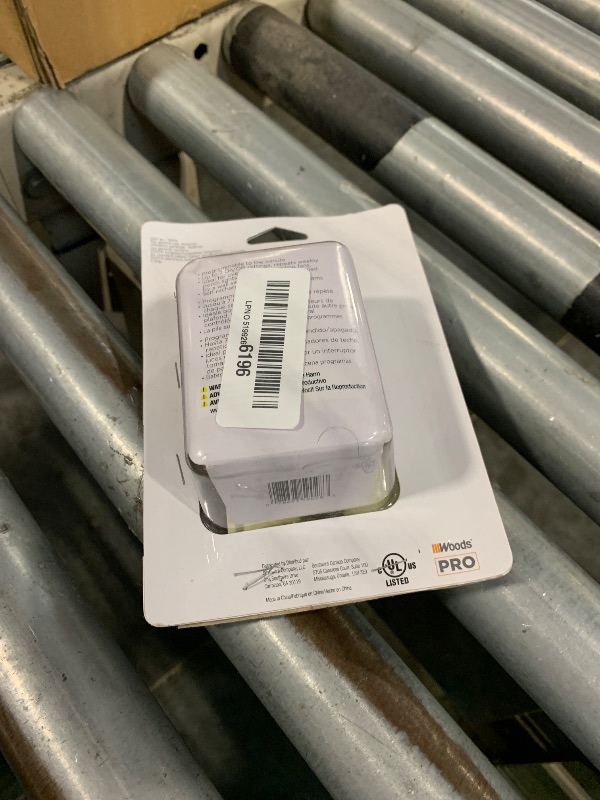 Photo 1 of **UNTESTED**
Southwire Woods In-Wall 7-Day Digital Timer - Programmable Light Switch - Automatic Light Switch Timer - Convenient Digital Timer - Smart Energy Control - Light Almond