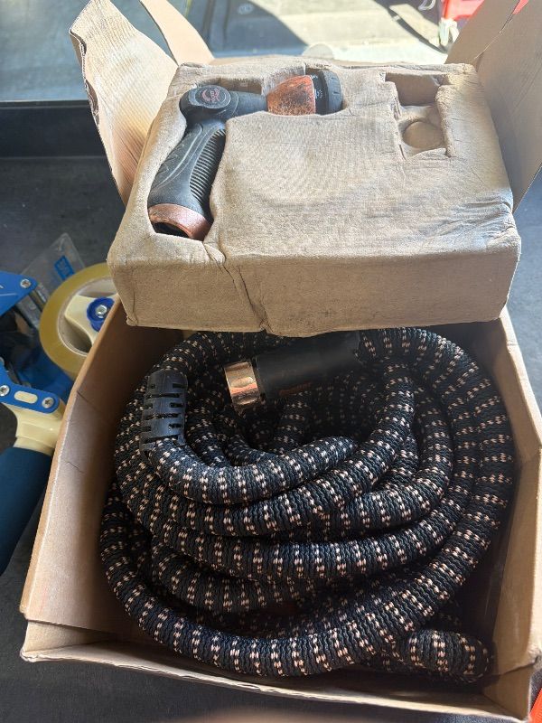 View 3 of ****VERY USED****Pocket Hose Ballistic 50 FT Expandable Garden Hose w/Pocket Pivot Swivel Connector, Anti-Burst Sleeve Reinforced with Bulletproof Fiber, Lightweight, No-Kink, Compact, UV-Protected, AS SEEN ON TV