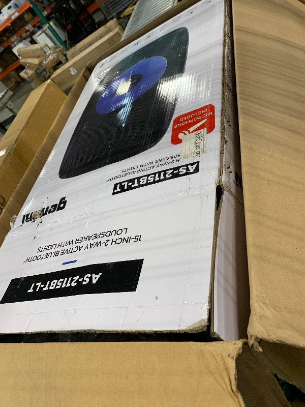 Photo 1 of ***UPDATED 5/1***Gemini Sound AS-2115BT-LT Active 2000W Watt Party LED Light 15 Inch Woofer Powered Stage DJ Monitor Bluetooth PA Speaker, Wireless Stereo Pairing, Portable Fly Points