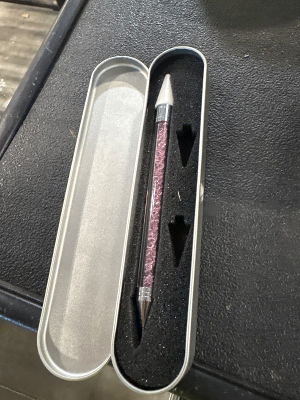 Photo 1 of **MISSING PARTS**
Nail Rhinestone Picker Dotting Tool with Extra 2 Wax Head, Dual-ended DIY Nail Art Tool With Pink Acrylic Handle