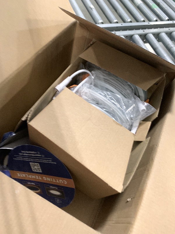 Photo 1 of ***MISSING PARTS*** Amico 12 Pack 6 Inch 5CCT LED Recessed Ceiling Light with Night Light, 2700K/3000K/3500K/4000K/5000K Selectable Ultra-Thin Lighting, 12W=110W, 1100LM, Dimmable Canless Wafer Downlight ETL&FCC