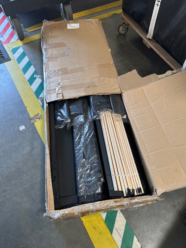 Photo 1 of ** MISSING PARTS**
Novilla Queen Bed Frame, Queen Size Bed Frame with Wooden Slats Support, Velvet Upholstered Headboard, No Box Spring Needed, Heavy Duty Feet, Easy Assembly, Black Velvet
