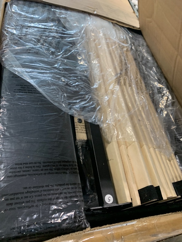 Photo 1 of ** MISSING PARTS**
Novilla Queen Bed Frame, Queen Size Bed Frame with Wooden Slats Support, Velvet Upholstered Headboard, No Box Spring Needed, Heavy Duty Feet, Easy Assembly, Black Velvet