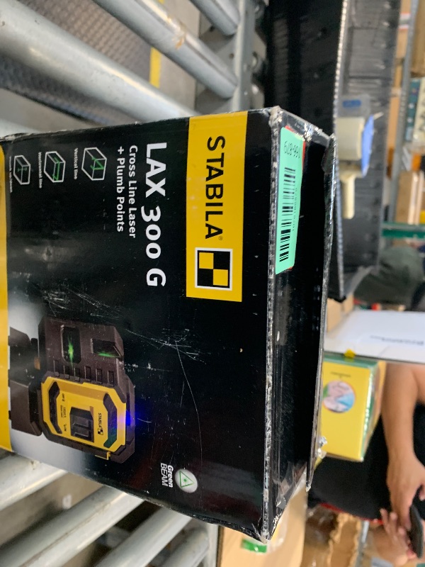 Photo 1 of **UNTESTED**
Stabila 03185 LAX 300 Green Laser Level Tool Set
