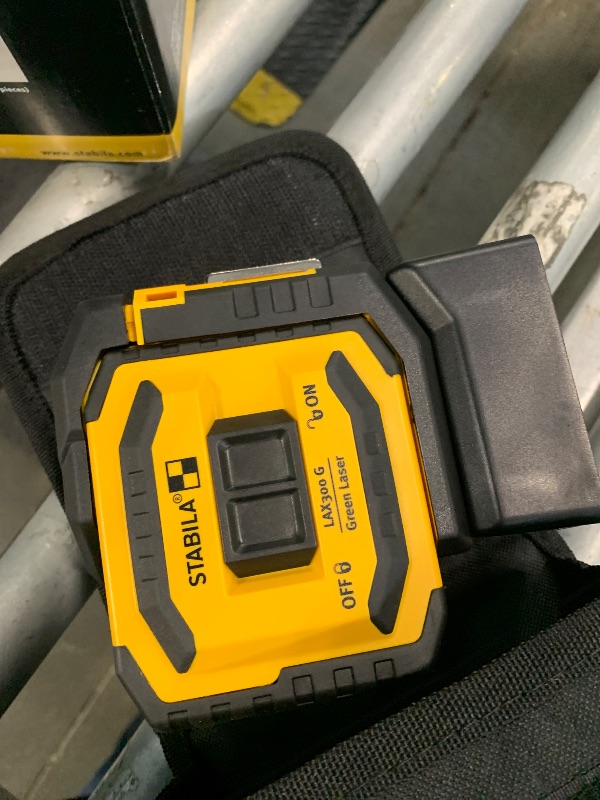 Photo 1 of **UNTESTED**
Stabila 03185 LAX 300 Green Laser Level Tool Set