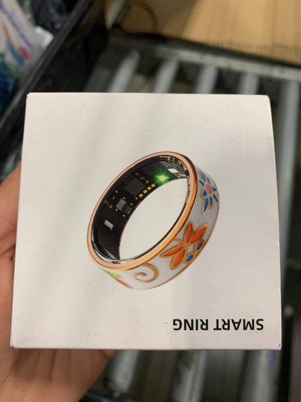 Photo 1 of 
lumthou Enamel Craft Smart Ring for Women & Men - No Subscription Fee Fitness Tracker with Sleep Tracking, Heart Rate, SpO2 - IP68 Waterproof for iPhone