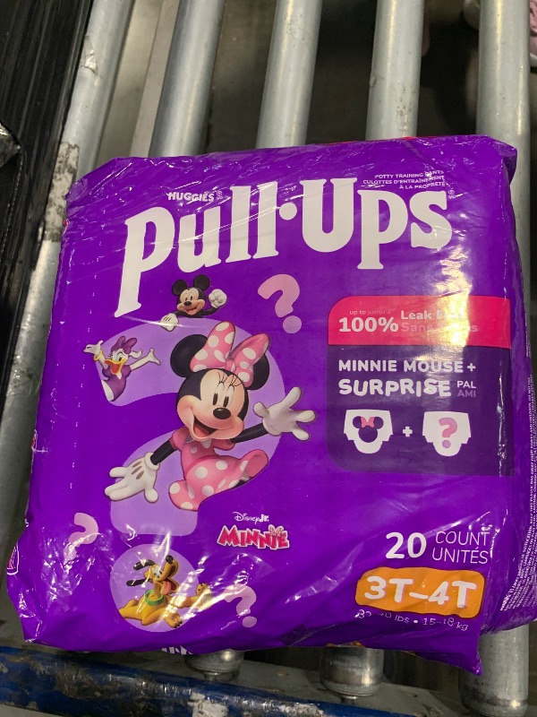 Photo 1 of ***Package opened, but the product is new.*****
Pull-Ups Girls' Potty Training Pants, Size 3T-4T Training Underwear (32-40 lbs), 20 Count