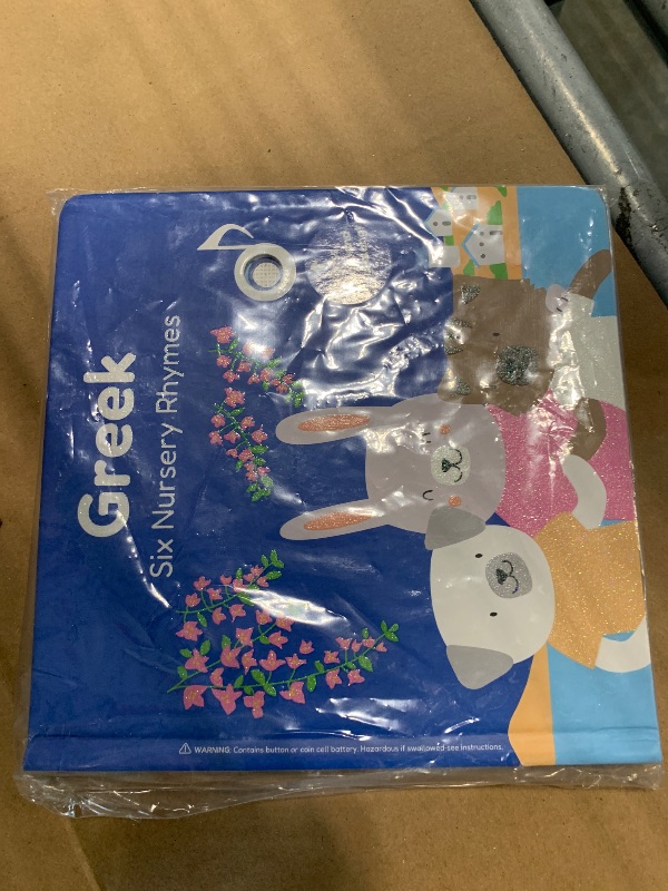 Photo 1 of ** SOLD AS IS, NO REFUND/RETURN** SEE COMMENTS!
Cali's Books Greek Nursery Rhymes - Bilingual Children's Books, USB C Rechargeable, Interactive Musical Book for Baby, Toddlers, Bilingual Baby Books, Greek for Kids