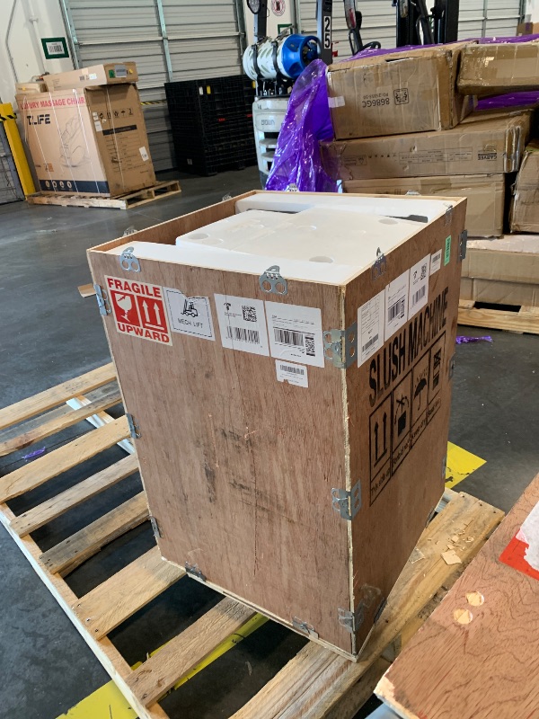 Photo 1 of **ITEM IS DIRTY**
30L Commercial Slushie Machine, 2-Tank Frozen Drink Maker for Margarita Daiquiri Wine Frappe, 8 Gal LED Stand-up Slush Dispenser, Bar Restaurant Party, 1000W Fast Cool, Auto Clean, ETL Listed