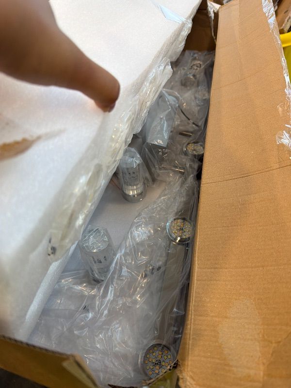 Photo 1 of **UNTESTED**
SADENICEL 5 Light Bathroom Light Fixtures, Brushed Nickel Vanity Lights Crystal Dimmable LED White/Neutral/Warm Bathroom Lights Over Mirror for Bathroom, Bedroom,Living Room (5 Light)