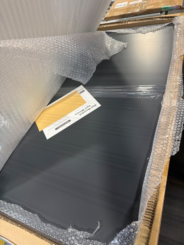 Photo 1 of ***MISSING HARDWARE***Delma Home Gym Mirror,48''x24''x2PCS Silver,Large Full Body Tempered Glass Frameless, Wall-Mounted for Gym, Yoga, Garage, Bedroom, Bathroom