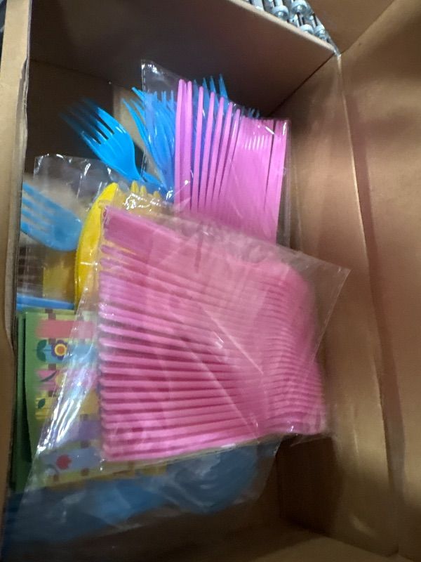 Photo 1 of **MISSING PARTS**
WILLBOND 400 Pcs Easter Plastic Cutlery Set Paper Silverware Bags with Plastic Forks Knives Spoons Disposable Cutlery Utensil Holder for Easter Wedding Party Restaurant Kitchen