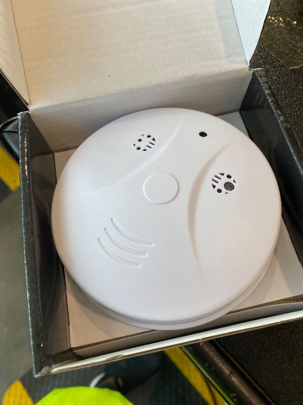 Photo 1 of **UNTESTED**
WFULM 1080P HD Nanny Cam WiFi Surveillance Camera for Indoor Smoke Detector Camera with Motion Detection, Night Vision for Home Security