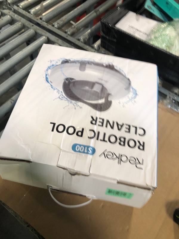 Photo 1 of ****NO CORD*****Redkey S100 Cordless Robot Pools Vacuum, Last 130Min,18° Slope Angle, Automatic Pool Vacuum for Above Ground Pool, Self-Parking Robotic Pool Cleaner with Filter Basket, Pool Robot Up to 1100 sq.ft