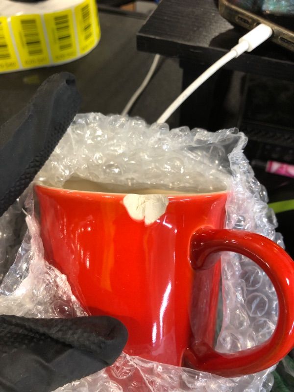 Photo 1 of **SOLD AS IS NO REFUND/RETURN** SEE COMMENTS!~
Le Creuset Stoneware Vancouver Mug, 14 oz., Cerise