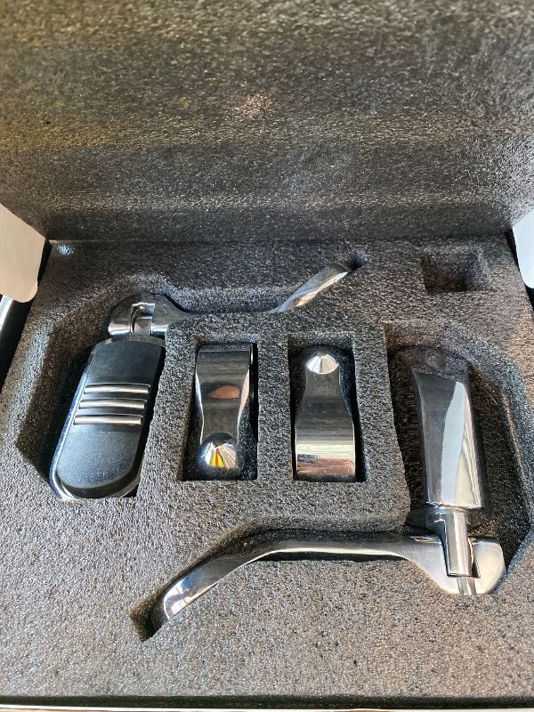 Photo 1 of **UNTESTED**
PBYMT Highway Pegs Long Angled 304 Stainless Steel, Highway Footpegs Footrest Fit For 1''&1.25''(25/32mm) Crash Bars Compatible with Harley Davidson Touring Streel Guide Chrome
