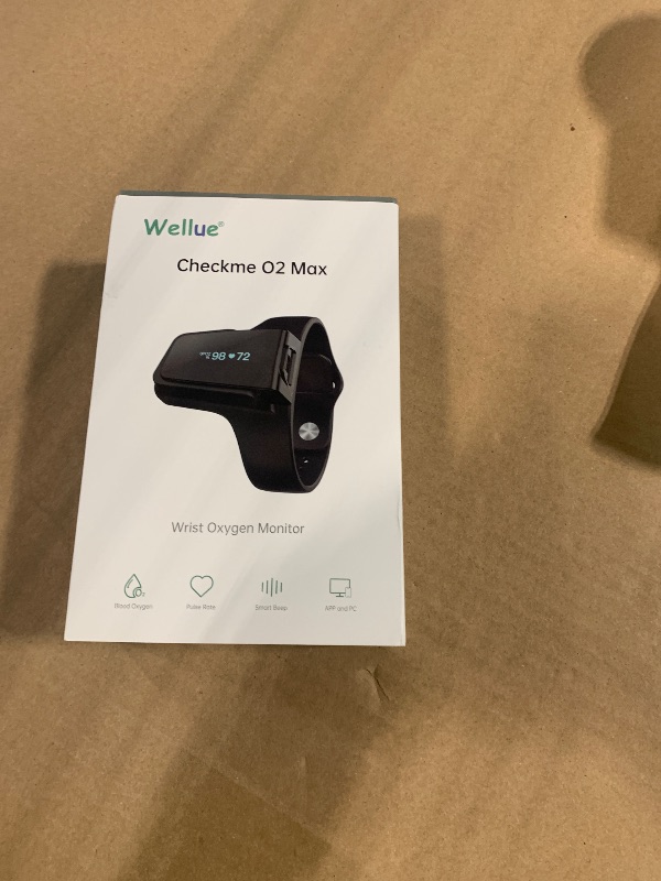Photo 1 of **UNTESTED**
Wellue Wrist Pulse Oximeter with Audio Reminder| Bluetooth Blood Oxygen Monitor Rechargeable for Continuous SPO2 Tracking with 72 Hours Battery Life, Free APP & PC Reports, Style 2