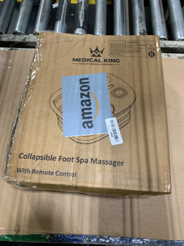 Photo 1 of **DIRTY**
Medical king Foot Spa with Heat and Massage and Jets Includes A Remote Control A Pumice Stone Collapsible Massager with Bubbles and Vibration