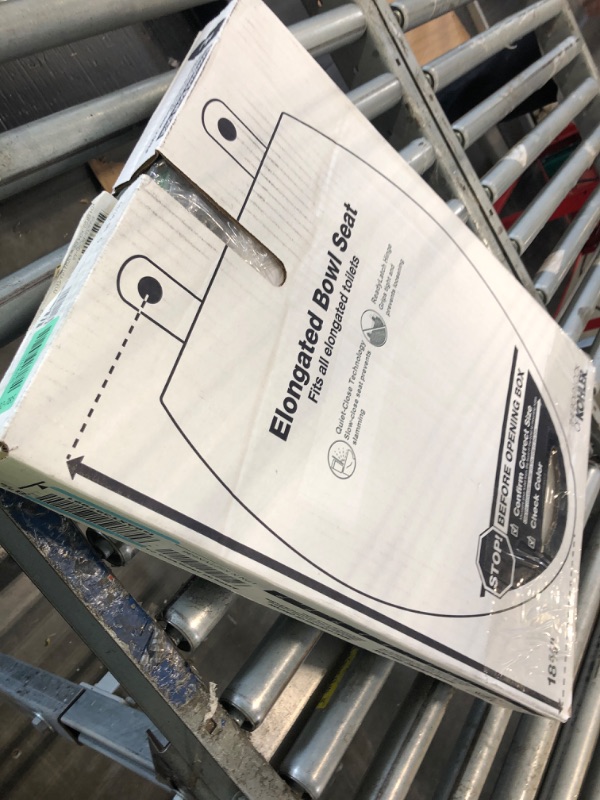 View 2 of *FOR PARTS ONLY*
KOHLER 4636-RL-0 Cachet ReadyLatch Elongated Slow Close Toilet Seat, Soft Close Toilet Seat Quiet Lid, Contoured Grip-Tight Bumpers Installation Hardware, Apartment Essentials, White