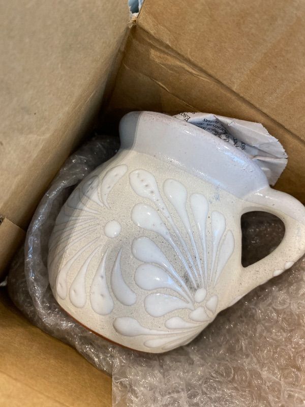 Photo 1 of ***UNPAINTED*** Hand-Painted Mexican clay Mugs, Floral Ceramic Coffee cups, Artisan Handmade Talavera Jarritos Mexican Mugs Tazas de Mexico (Mixed, Single (1))