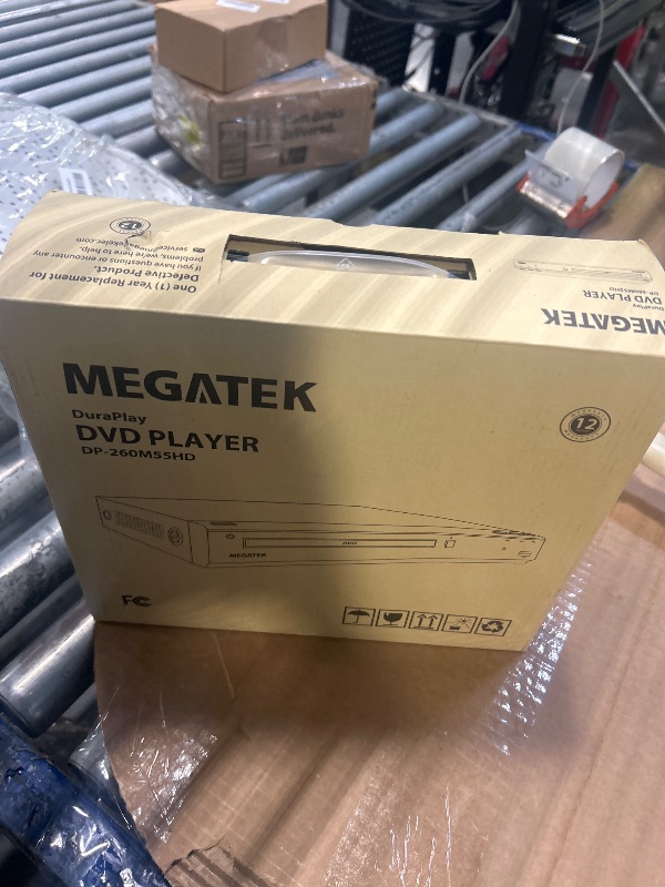 Photo 1 of **UNTESTED**
MEGATEK Region-Free HDMI DVD Player for TV, Compact CD/DVD Player for Smart TV, USB Port, Plays All Region DVDs & Multi Formats, Metal Housing, HDMI/RCA Cables & Remote Included