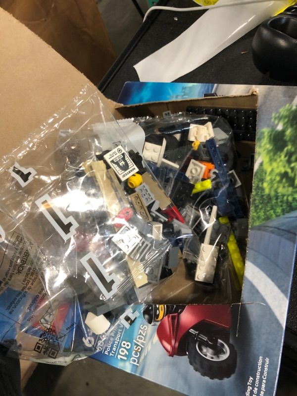 Photo 1 of ** opened**
LEGO City Police Prisoner Transport Van - Police Toy for Kids, Boys & Girls Ages 6+ - Emergency Vehicle & Motorcycle Building Kit - Officer and 2 Crook Minifigures - Gift Idea for Birthdays - 60479