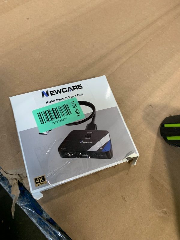 Photo 1 of [Upgrade] HDMI Switch 3 in 1 Out, 4K@60Hz HDMI 2.0 Switch Splitter with 2.6FT Long HDMI Cable, 3-Port HDMI Switcher Selector, Supports 4K 30Hz 3D 1080P HDCP2.2 for PS5 Xbox DVD Player Fire Stick PC