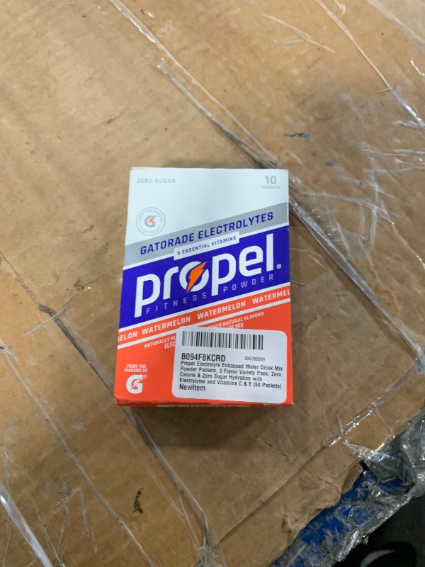 Photo 1 of *MISSING PARTS - see clerk notes*
Propel Electrolyte Enhanced Water Drink Mix Powder Packets, 3 Flavor Variety Pack, Zero Calorie & Zero Sugar Hydration with Electrolytes and Vitamins C & E