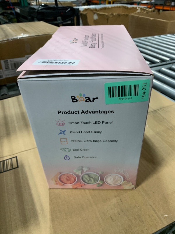 Photo 1 of **SOLD AS IS NO REFUND/RETURN** SEE COMMENTS!~
Bear Baby Food Maker with 18.5oz Dual-Layer Steam Baskets, OneStep Baby Food Processor Steamer Puree Blender Grinder Mills, Auto Cooking Grinding&Sterili-zing for Healthy Homemade Baby Food, BPA-Free