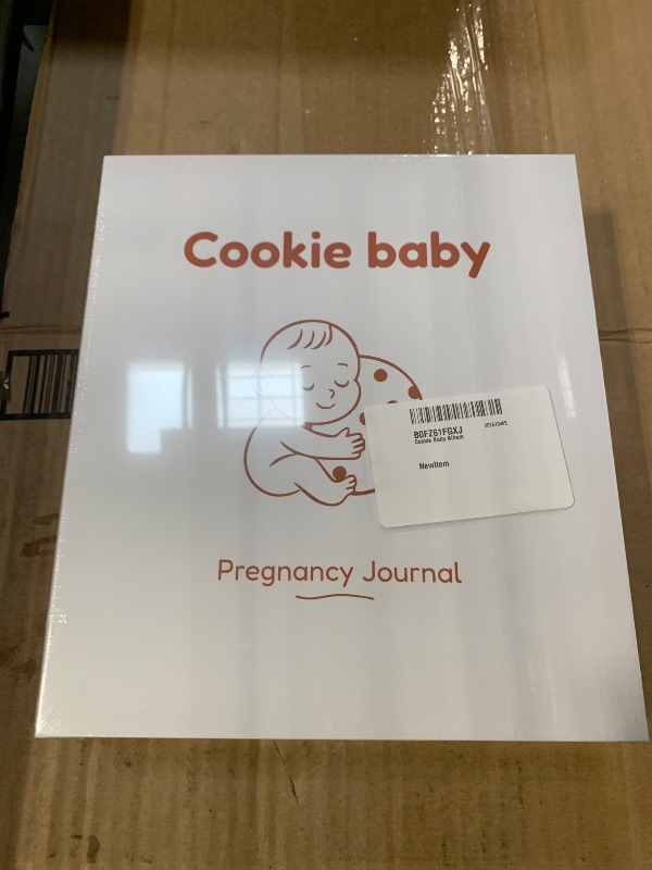 Photo 1 of [CLEARANCE] Cookie Baby Pregnancy Journal & Memory Book - Luxury 4-Ring Gold Binder - Goes from Pregnancy to Age 5 - Hardcover Keepsake Album with Stickers & Gift Box