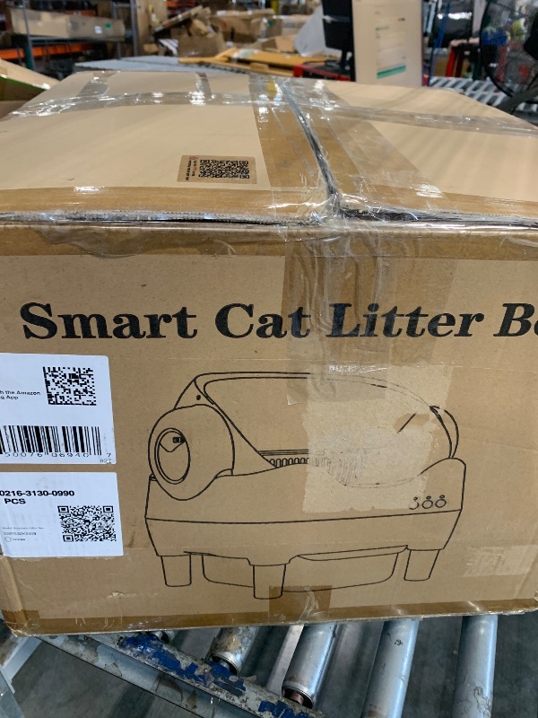 Photo 1 of ****AS IS FINAL SALE NO RETURNS ****IKITPLUS Self Cleaning Litter Box, Automatic Cat Litter Box with APP Control, Odor-Free Waste Disposal Includes Trash Bags, Large Waste Bin, Open-Top, for Multiple Cats