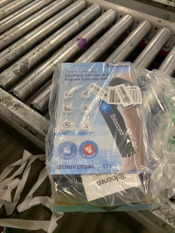 Photo 1 of Full Leg Ice Pack Wrap with 360° Coverage with Strap for Muscle Recovery After Exercise, Ice Pack Wrap Around Entire Leg for Pain Relief, Foot Calf and Thigh Legs Shins Hamstrings (universal)