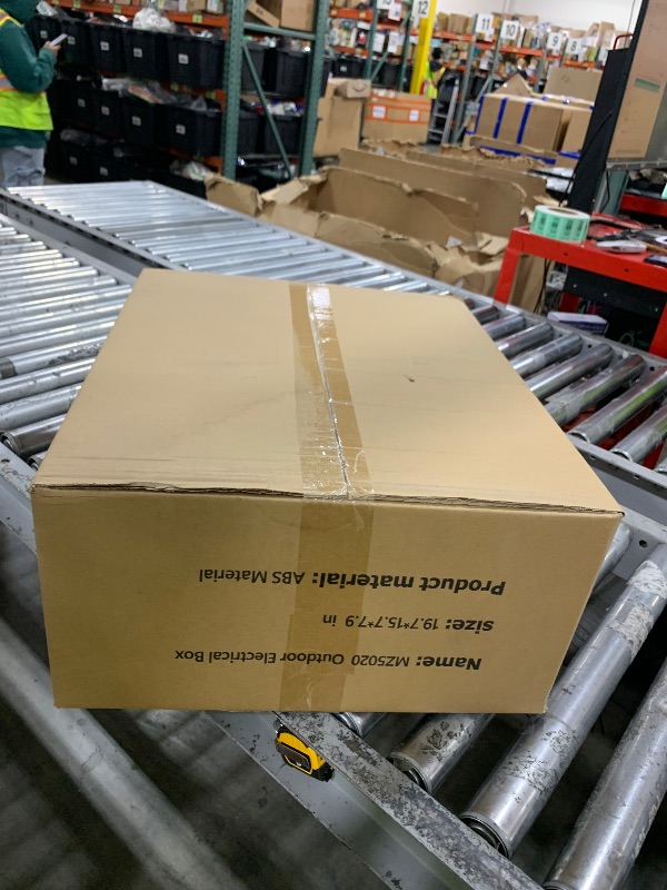 Photo 1 of Waterproof ABS Enclosure Cabinet Junction Box, Ventilated Design, Indoor/Outdoor Use, with Mounting Panel, High Power Outlets. (Clear Cover, 19.7"x15.7"x7.9")