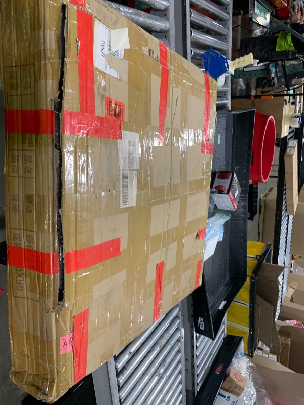 Photo 1 of 35" Round Dining Table - Solid Rubberwood Kitchen Table for Small Spaces, Modern V-Leg Design Seats 4, Walnut Wood Finish, Easy Assembly
