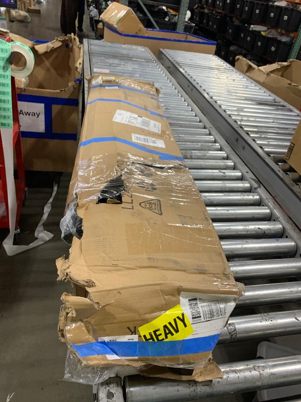 Photo 1 of Likelalaso 24 Inch High King Bed Frame with Rounded Corner, Heavy Duty Metal Bed Frame King Under-Bed Storage Space, No Box Spring Needed, Noise Free, Easy Assembly, Black