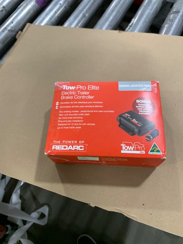 Photo 1 of REDARC Tow-Pro Elite Electric Trailer Brake Controller, Universal Fit for 1 to 3 Axle Trucks, SUVs, Dual Braking Modes, Plug and Play Install, 12V/24V Compatible to Tow RV, Camper, Trailer, Boat