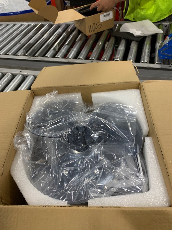 Photo 1 of LENIVER 35.5" Ceiling Fan with Lights Remote Control, Modern Low Profile Flush Mount Ceiling Fan with Lights, Dimmable Ceiling Fans 3 Color 6 Speed for Bedroom Living Dining Room Kitchen - Black