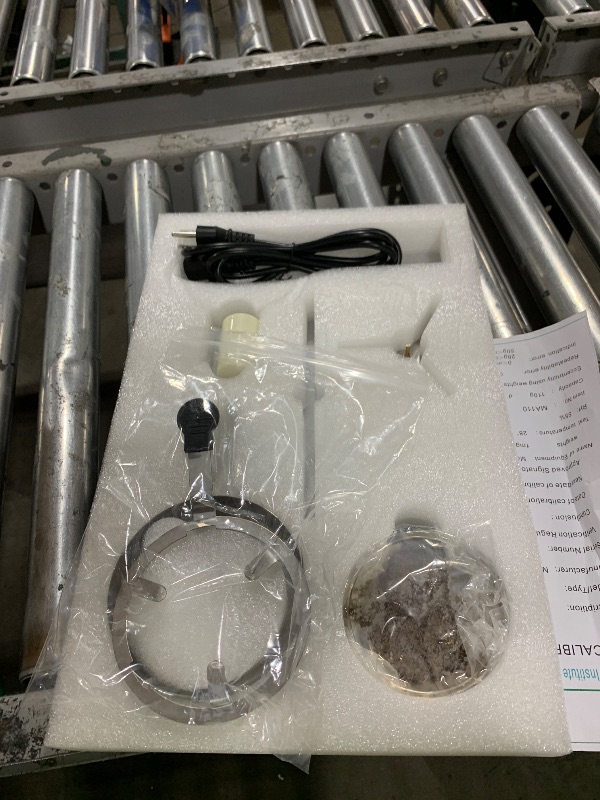 Photo 1 of UXILAII SCIENTIFIC Halogen Heating Lab Moisture Analyzer 110g x 0.001g Spanish English Germany Menu Balance Meter 0.01% Readability 110V 3 Drying Modes Touch Screen RS232 Interface Water Content Test