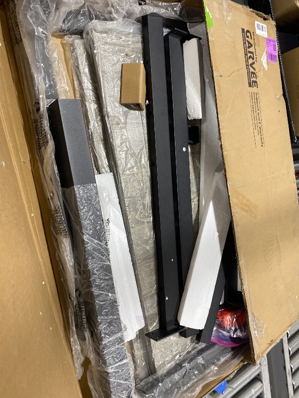 Photo 1 of Garvee 70.9" Long Dining Table for 6, Wooden Large Rectangle Kitchen Table with Sturdy Metal Legs, Modern Industrial Dinner Table for Dining Living Room, Kitchen, Brown
