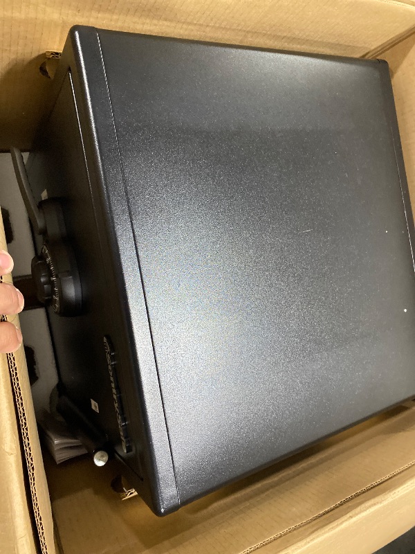 Photo 1 of SentrySafe Black Fireproof Waterproof Floor Safe with Dial Combination Lock for Home or Office, 2.05 Cubic Feet, SFW205CWB