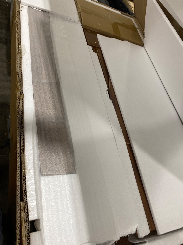 Photo 1 of Large Makeup Vanity Desk with Mirror and Lights, Vanity Desk with 6 Drawers & Storage Shelves, Vanity Table with Power Outlet, 3 Color Modes & Adjustable Brightness Dressing Table, Bedroom,Walnut1