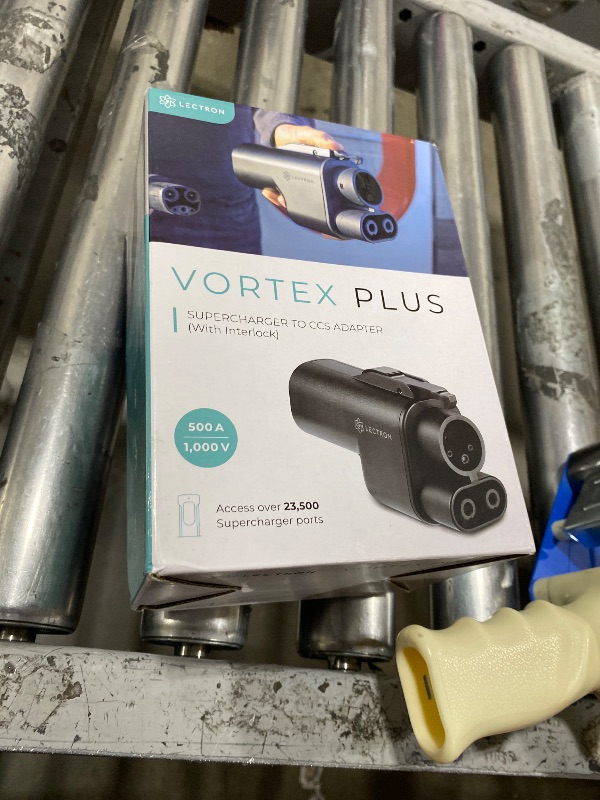Photo 1 of Lectron NACS to CCS Electric Vehicle Adapter with Interlock - (500A/1,000V) - Compatible with Tesla Superchargers - CCS1 EV Fast Charging with Vortex Plus [Check Automaker for Compatibility] - UL 2252