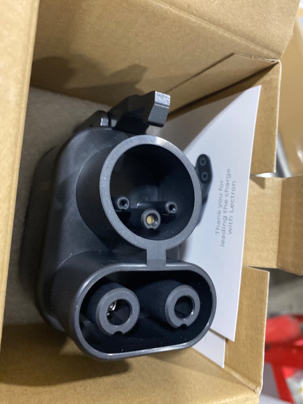 Photo 1 of Lectron NACS to CCS Electric Vehicle Adapter with Interlock - (500A/1,000V) - Compatible with Tesla Superchargers - CCS1 EV Fast Charging with Vortex Plus [Check Automaker for Compatibility] - UL 2252