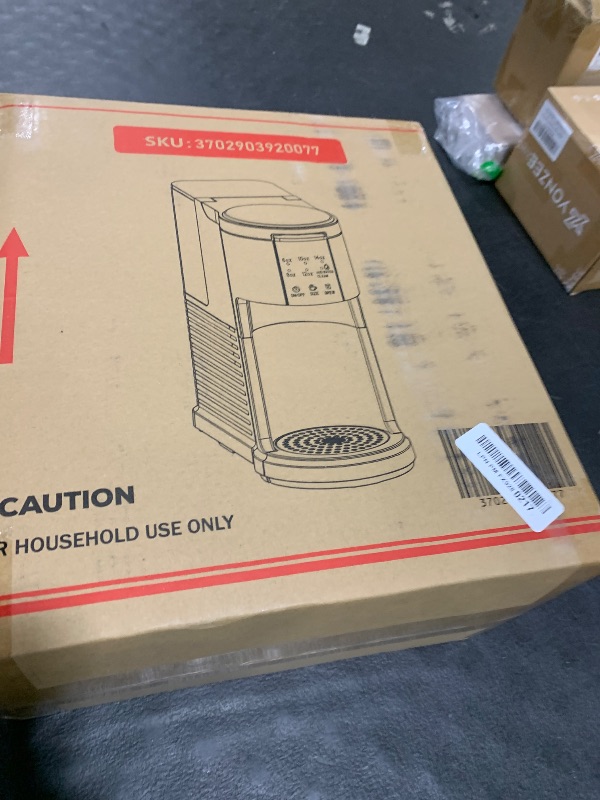 Photo 1 of Kismile Single Serve Coffee Maker, 2-in-1 Pod Coffee Maker Compatible with K-Cup & Ground Coffee, 6 to 14oz Brew Sizes, 40oz Removable Water Reservoir, LCD Screen, Self-Cleaning Function, Black