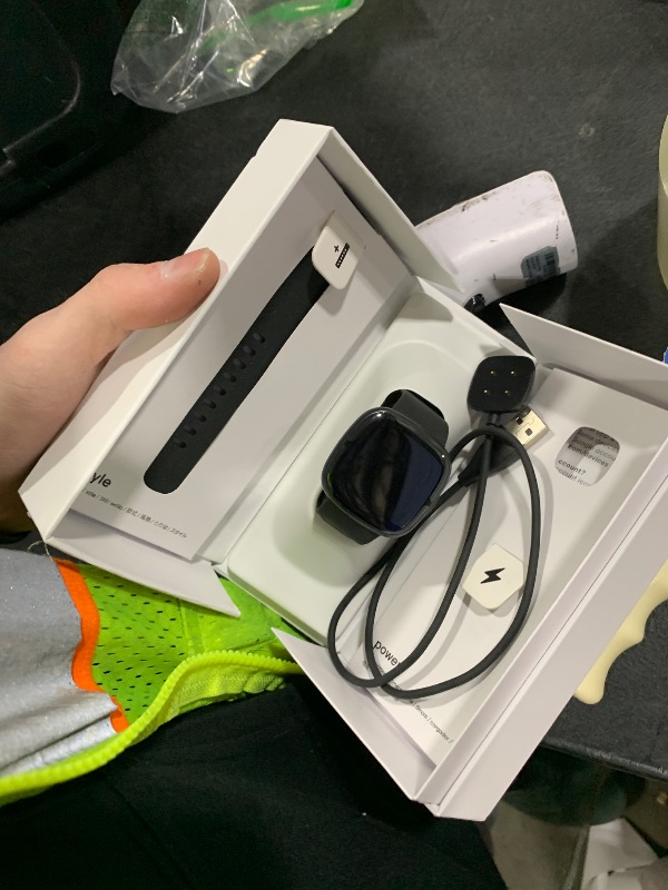 Photo 1 of Fitbit Sense 2 Advanced Health and Fitness Smart Watch (Grey/Graphite) with Manage Stress, ECG, SpO2, GPS, 2 Sizes Bands, Bundle with Charger Dock, Wall Adapter, 2 Screen Protectors & PremGear Cloth