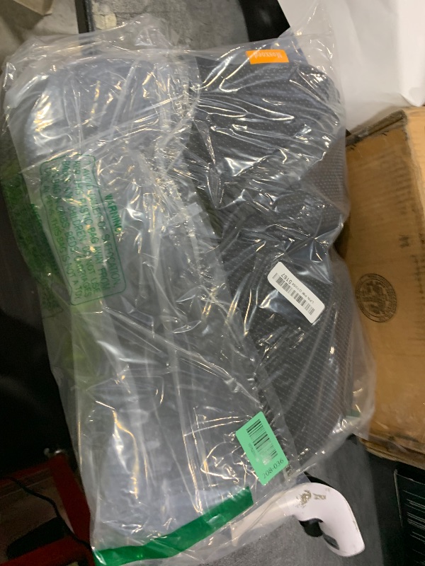 Photo 1 of Mosxoed Ergonomic Seat Cushion with Adjustable Strap, Memory Foam Office Chair Seat Cushion with L-Shaped Design, Car Seat Cushion Fits for Truck Driver Semi Truck, Gaming Chair, Desk, Dark Gray