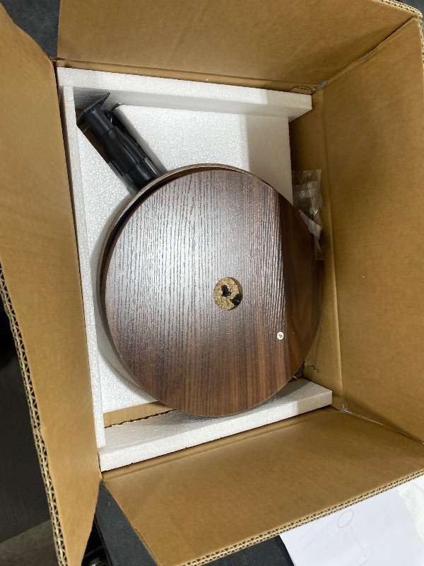 Photo 1 of IRCPEN Adjustable End Table, Small Round Side Table, Drink Table for Small Spaces, Pedestal Nightstand for Living Room, Bedroom, Sofa Couch, Brown ET-010BR