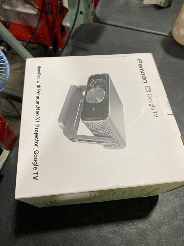 Photo 1 of 4K Projector Built-in Google TV, 2500ANSI/Auto Lens Cap/AI Voice Control Projector with WiFi and Bluetooth, Smart Movie Projector with Auto Focus & Keystone, Mini Proyector for Apps/Celling/Outdoors