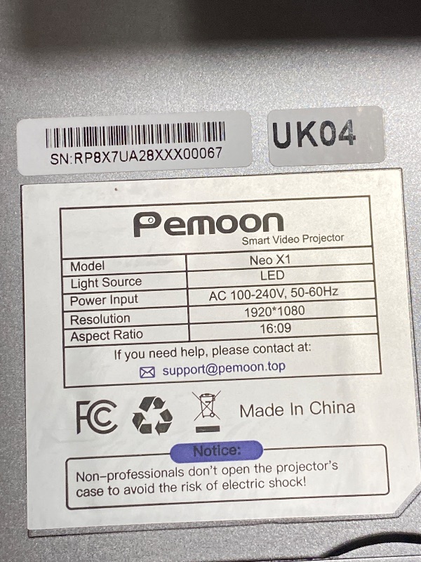 Photo 1 of 4K Projector Built-in Google TV, 2500ANSI/Auto Lens Cap/AI Voice Control Projector with WiFi and Bluetooth, Smart Movie Projector with Auto Focus & Keystone, Mini Proyector for Apps/Celling/Outdoors